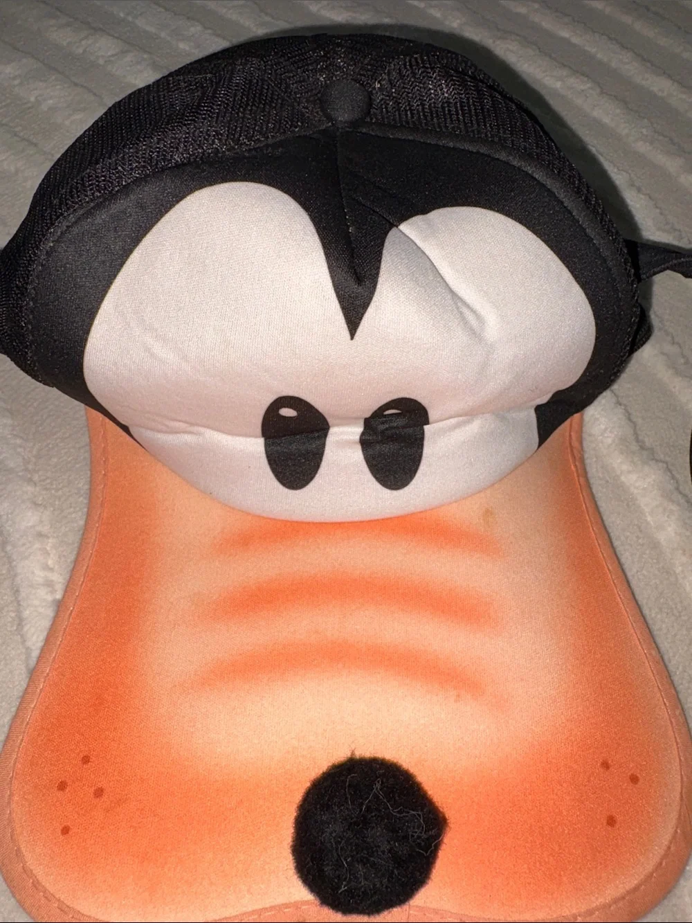 Vintage Disney Goofy Plush Character Hat - Black, Orange, White